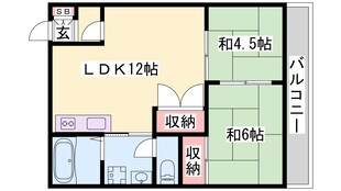 東觜崎駅 徒歩14分 1階の物件間取画像